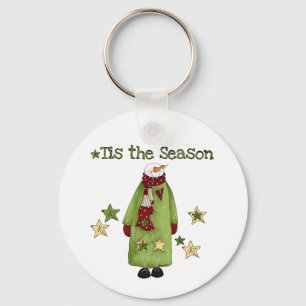 Porte-clés Tis the Season Snowman T-shirts et cadeaux