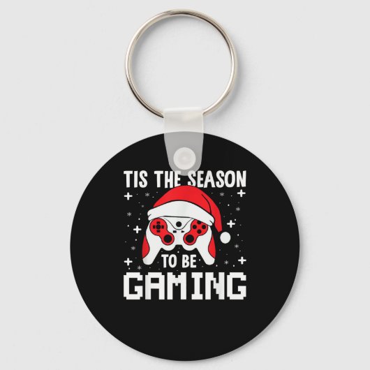 Porte-clés Tis The Season To Gaming Christmas Gamer Heartbeat (Recto)