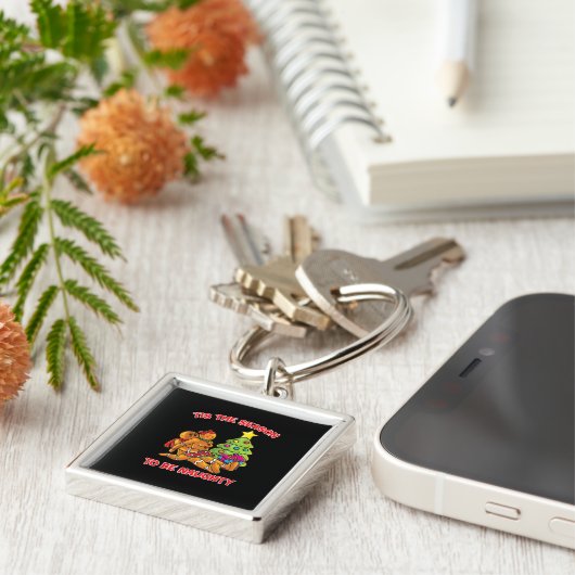 Porte-clés Tis The Season To Naughty Gingerbread Man Couple (Côté)