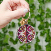 Porte-clés Tissu africain coloré Motif Art Print (Main)