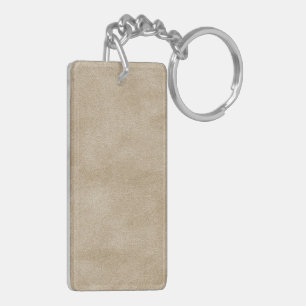 Porte-clés Tissu bleu cuir Tartan Crocodile peau