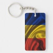 Porte-clés Tissu de drapeau de la Roumanie (Devant)