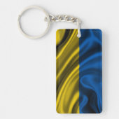 Porte-clés Tissu de drapeau de l'Ukraine (Devant)