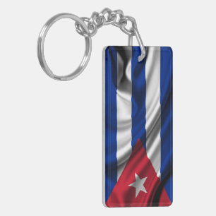 Porte-clés Tissu de drapeau du Cuba