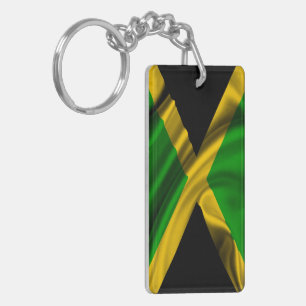Porte-clés Tissu de drapeau jamaïcain