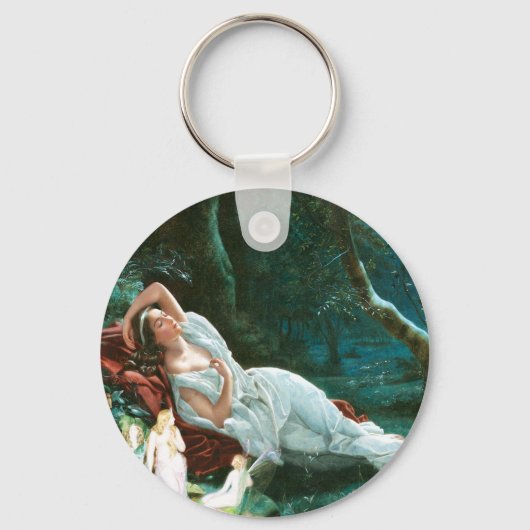 Porte-clés Titania Dormir au clair de lune - Simmons Art (Recto)