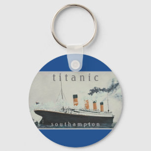 Porte-clés TITANIC Party Blue Vintage White Star Line Navire