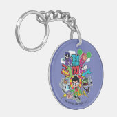 Porte-clés Titans Ados, allez ! | Graphique Flèche d'équipe (Devant gauche)