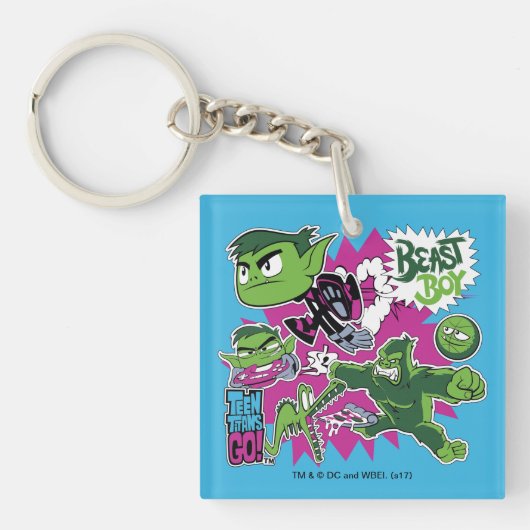 Porte-clés Titans Ados, allez ! | Les Shapeshifts Beast Boy (Devant)