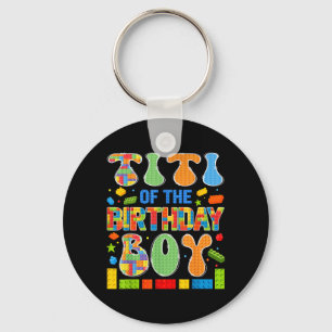 Porte-clés Titi du garçon d'anniversaire Bloc de construction