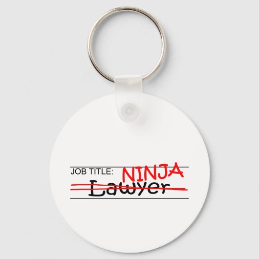 Porte-clés Titre de l'emploi Ninja - Avocat (Recto)