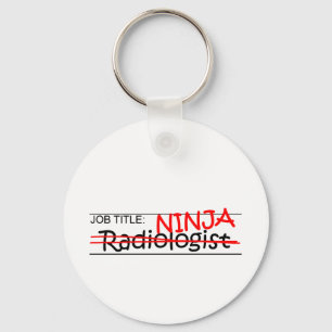 Porte-clés Titre du poste Ninja - radiologue