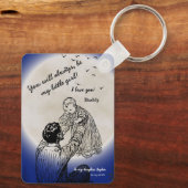 Porte-clés To My Daughter from Daddy Emotional Moon Design (Verso)