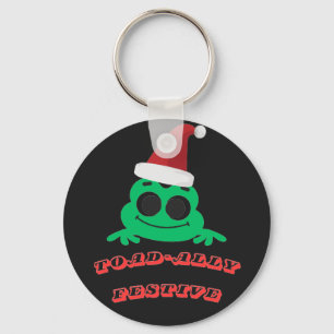 Porte-clés Toad-ally Festive Grenouille de Noël _ Drôle de Fê