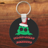 Porte-clés Toad-ally Festive Grenouille de Noël _ Drôle de Fê (Recto)