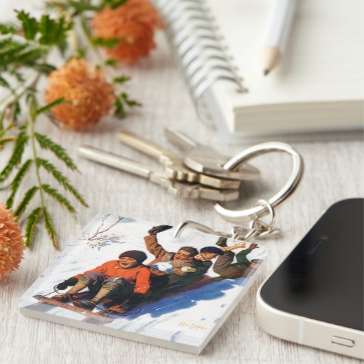 Porte-clés Tobagganing (Devant Droit)