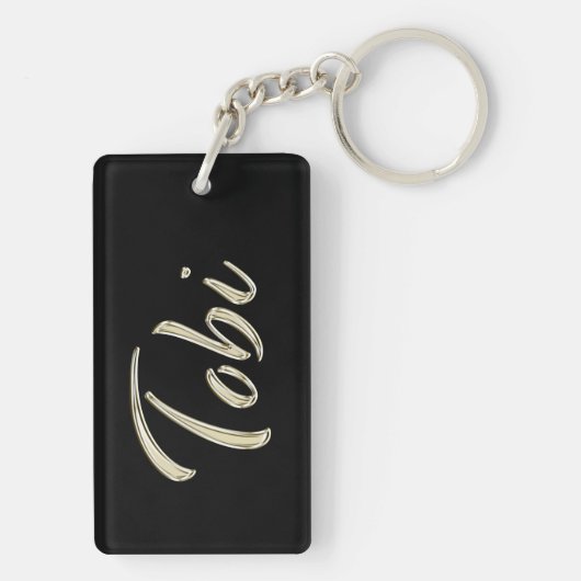 Porte-clés Tobi en whitegold (Dos)