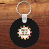 Porte-clés Toddler Girls Jesus Is My Superhero Christian Sist (Recto)