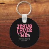 Porte-clés Toddler Jesus Loves You I Nk Christian God Sister (Recto)
