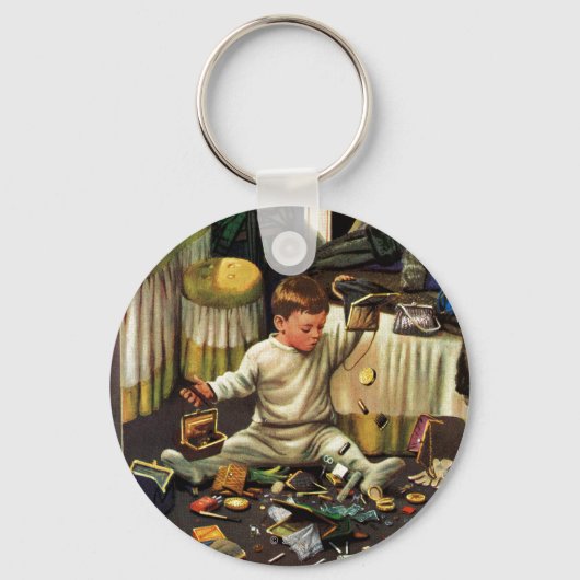 Porte-clés Toddler vide les sacs (Recto)