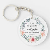 Porte-clés Todo lo puedo en cristo, Llavero acrílico (Devant)