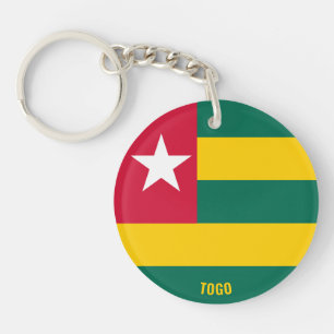 Porte-clés Togo Drapeau charmant patriotique