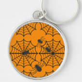 Porte-clés Toile araignée effrayante Halloween (Devant)