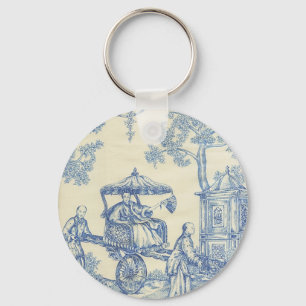 Porte-clés Toile - Bleu & Blanc