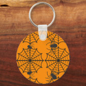 Porte-clés Toile d'araignée effrayante Halloween (Recto)