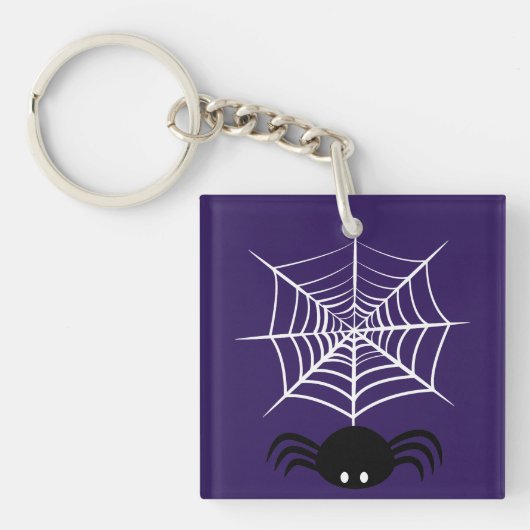 Porte-clés Toile d'araignée Halloween (Devant)
