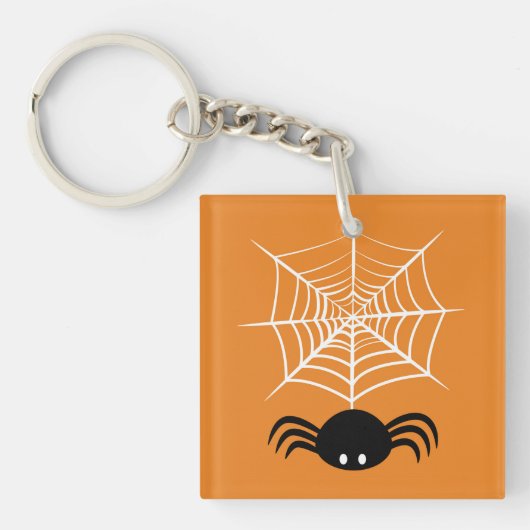Porte-clés Toile d'araignée Halloween (Devant)