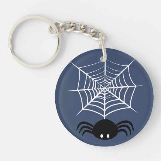 Porte-clés Toile d'araignée Halloween (Devant)
