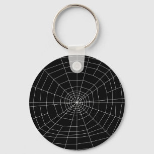 Porte-clés toile d'araignée sur Noir