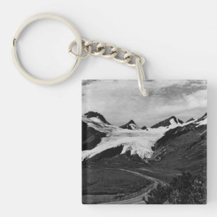 Porte-clés Toile été glacier Worthington Alaska USA Vintage