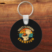 Porte-clés Toilet Clogging Chamon Funny Bathroom Clogger Quot (Recto)