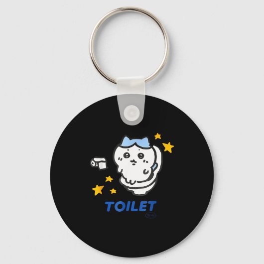 Porte-clés Toilet Time Chikawa Meme Funny Tee  (Recto)