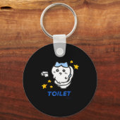Porte-clés Toilet Time Chikawa Meme Funny Tee  (Recto)