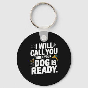 Porte-clés Toilettage de chien cool Art pour hommes femmes To
