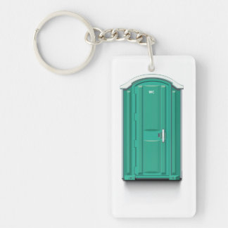 Porte-clés Toilette de Portable de turquoise