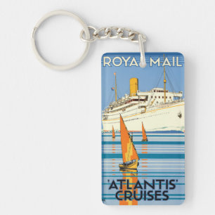 Porte-clés TOILETTE DE VOYAGE vintage ATLANTIS OCEAN LINER