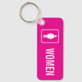 Porte-clés Toilettes Femmes (Recto)
