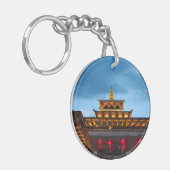Porte-clés Toit Dzong bouddhiste (Devant gauche)