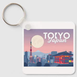 Porte-clés Tokyo Japan Pastel Voyage Design