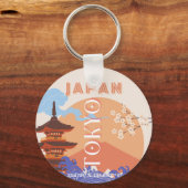 Porte-clés Tokyo Japan Travel Art (Recto)