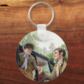 Porte-clés Tom aidant Mary sortir d'un carrosse (Recto)