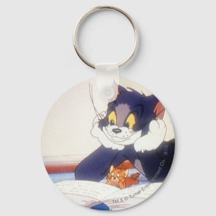 Porte-clés Tom And Jerry Read a Book