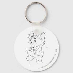 Porte-clés Tom et Jerry On Head