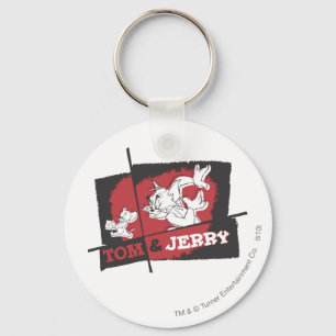Porte-clés Tom et Jerry rouges et noirs