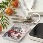 Porte-clés Tom & Luna Valentine Keychain | Cute Couple Cat Ke (Devant droit)