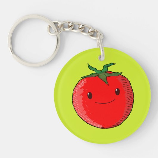 Porte-clés Tomate de carton mignon (Devant)